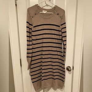 Seraphine Stripped Sweater Dress Size Small